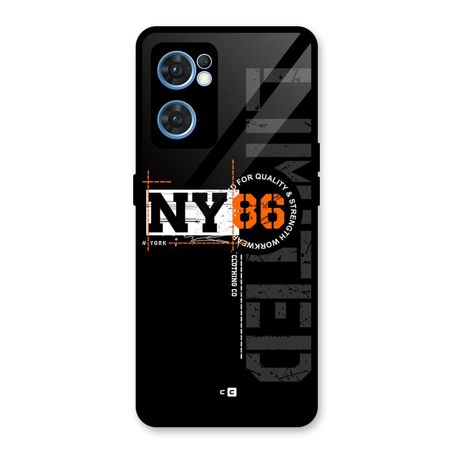 New York Limited Glass Back Case for Oppo Reno7 5G