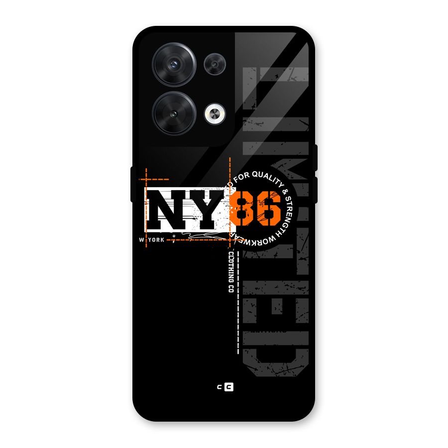 New York Limited Glass Back Case for Oppo Reno8 5G