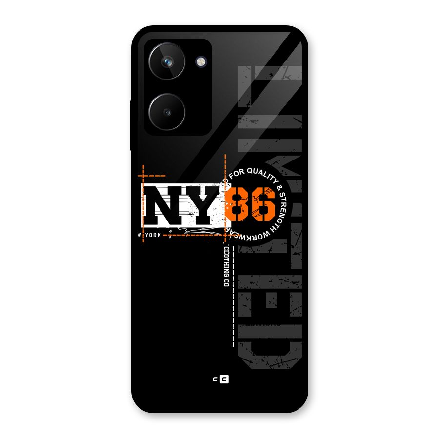 New York Limited Glass Back Case for Realme 10