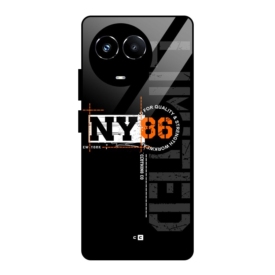 New York Limited Glass Back Case for Realme 11X