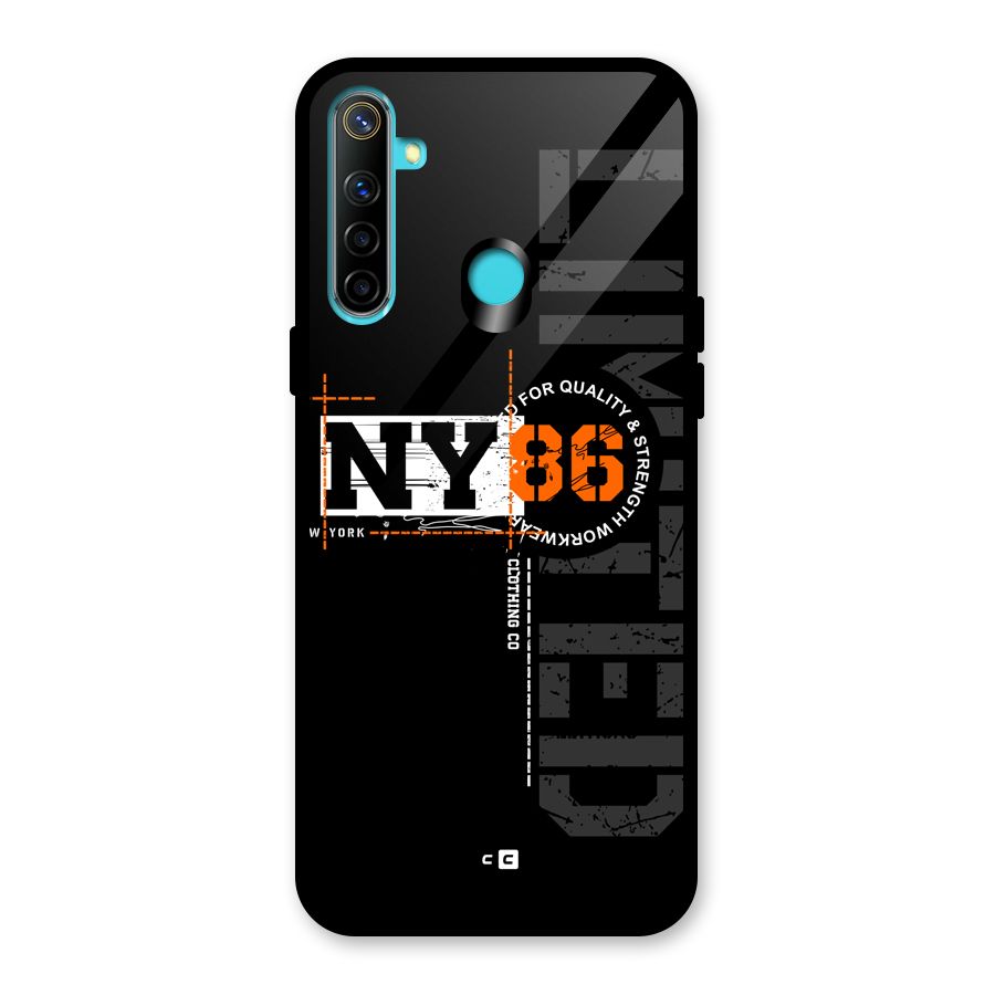 New York Limited Glass Back Case for Realme 5