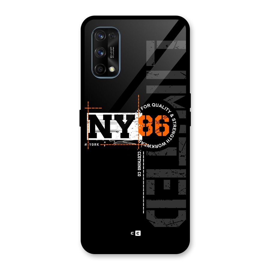 New York Limited Glass Back Case for Realme 7 Pro