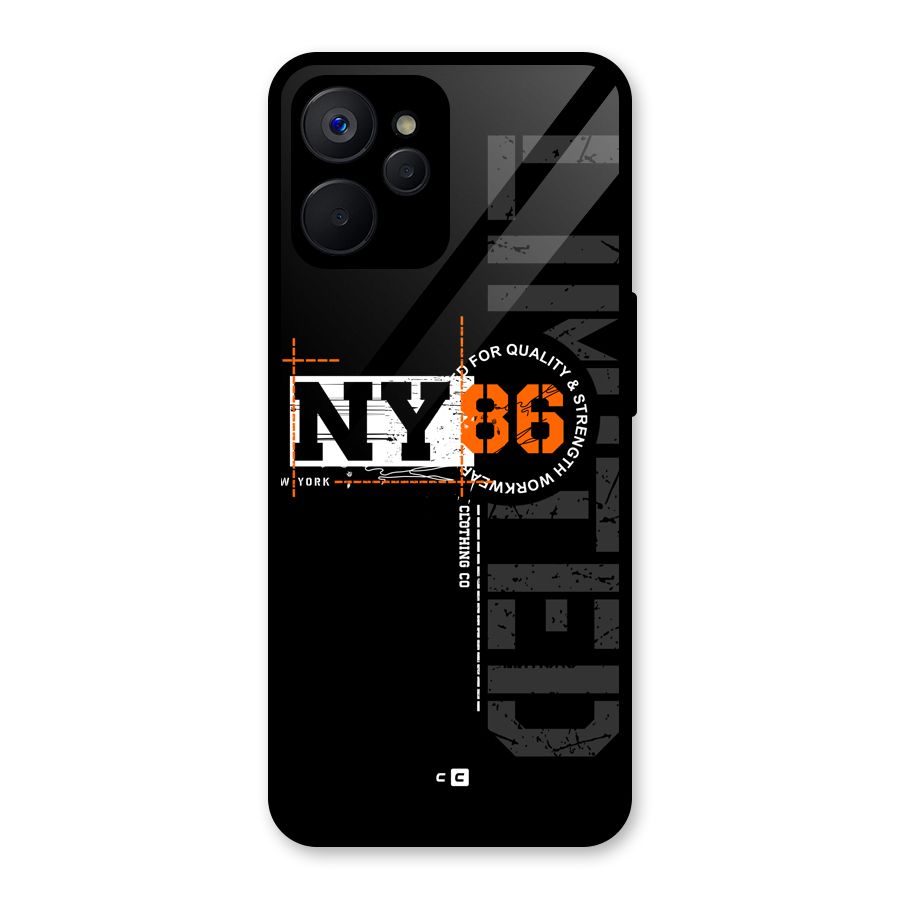 New York Limited Glass Back Case for Realme 9i 5G