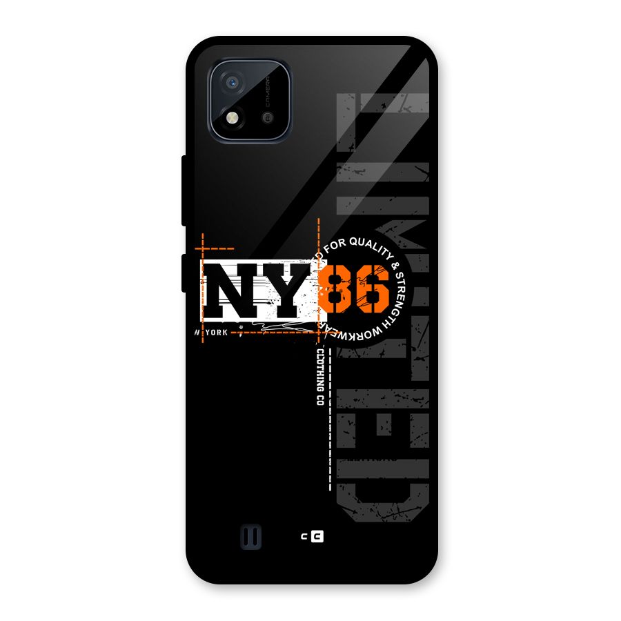 New York Limited Glass Back Case for Realme C11 2021