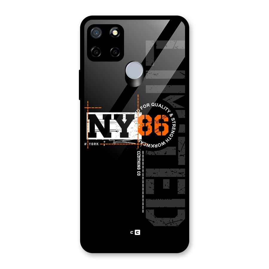 New York Limited Glass Back Case for Realme C12