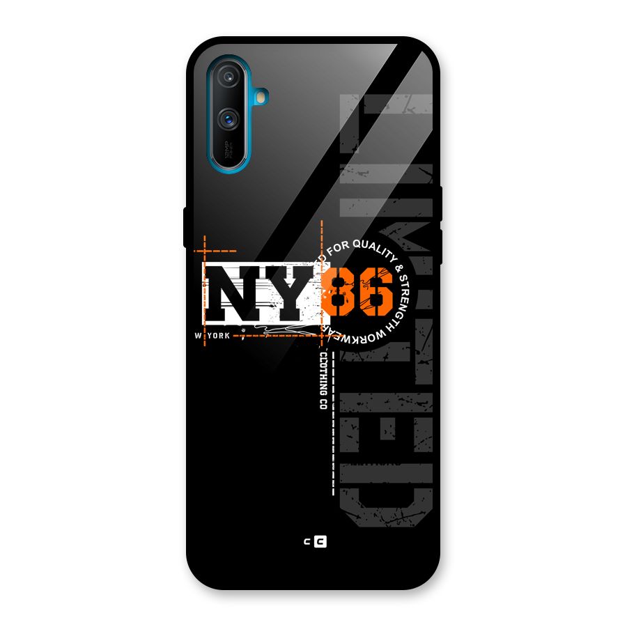 New York Limited Glass Back Case for Realme C3