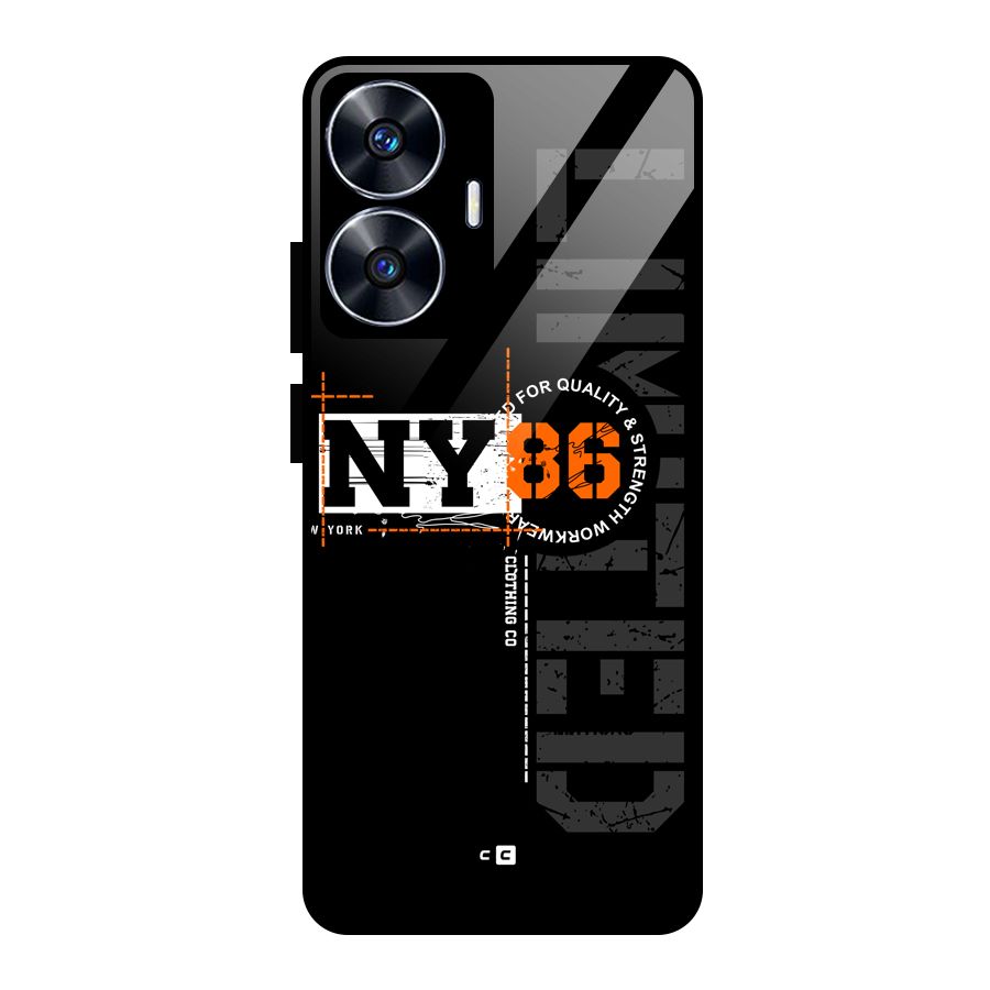 New York Limited Glass Back Case for Realme Narzo N55