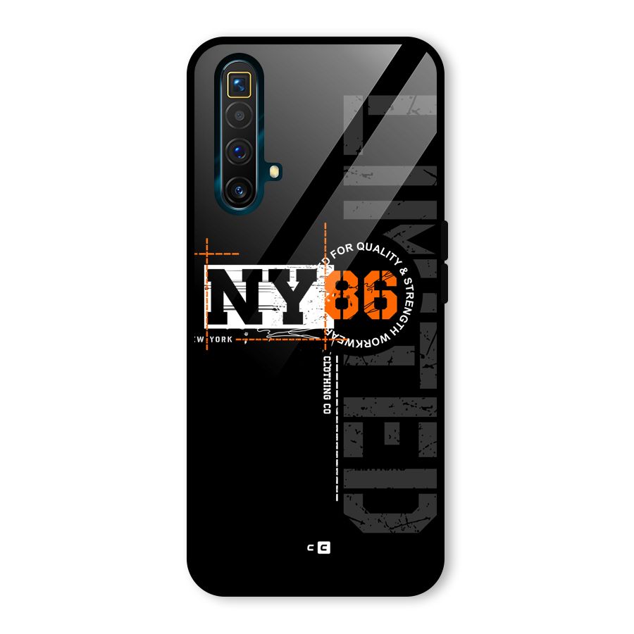 New York Limited Glass Back Case for Realme X3