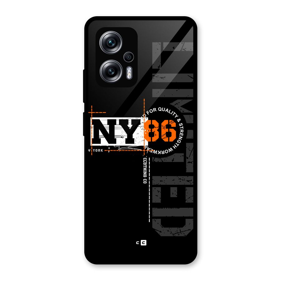 New York Limited Glass Back Case for Redmi K50i