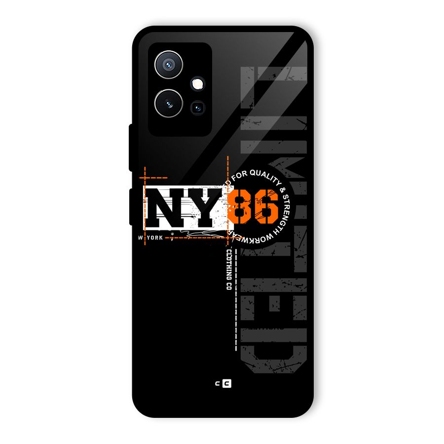 New York Limited Glass Back Case for Vivo T1 5G