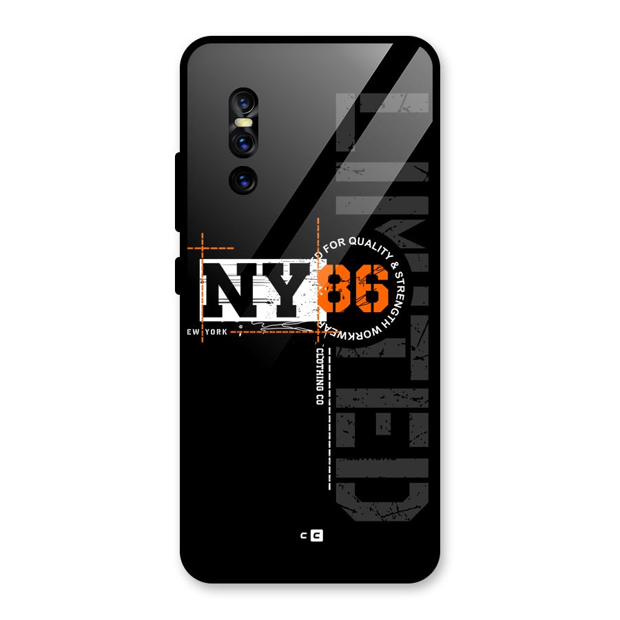 New York Limited Glass Back Case for Vivo V15 Pro