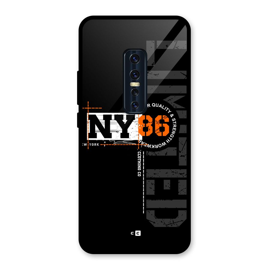 New York Limited Glass Back Case for Vivo V17 Pro