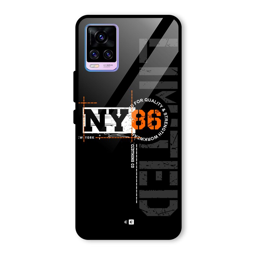 New York Limited Glass Back Case for Vivo V20 Pro