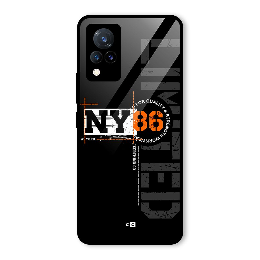 New York Limited Glass Back Case for Vivo V21 5G