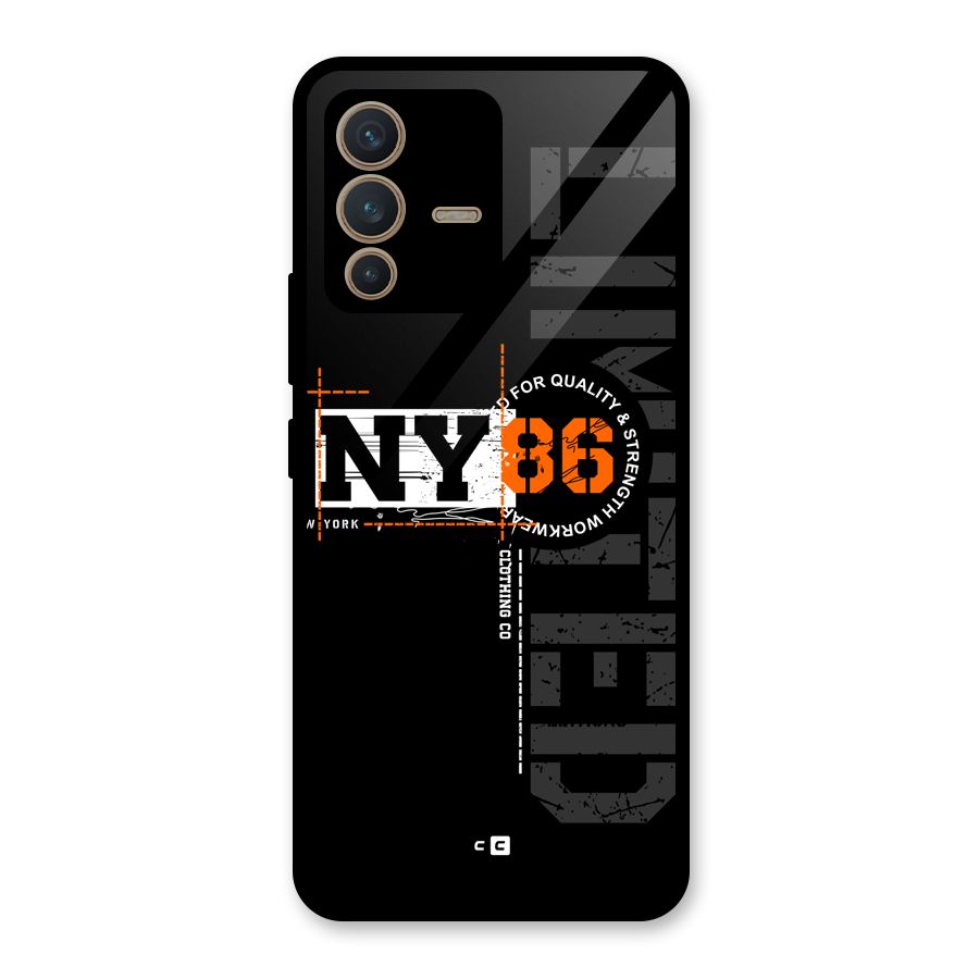New York Limited Glass Back Case for Vivo V23 5G