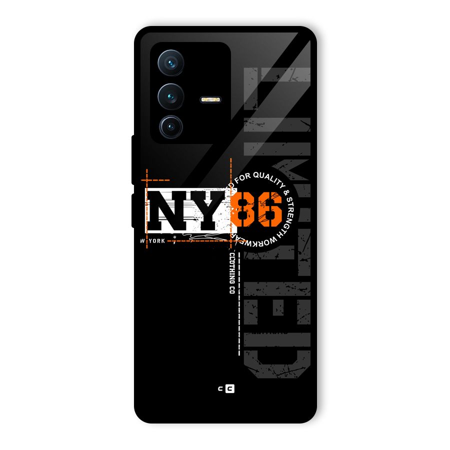 New York Limited Glass Back Case for Vivo V23 Pro