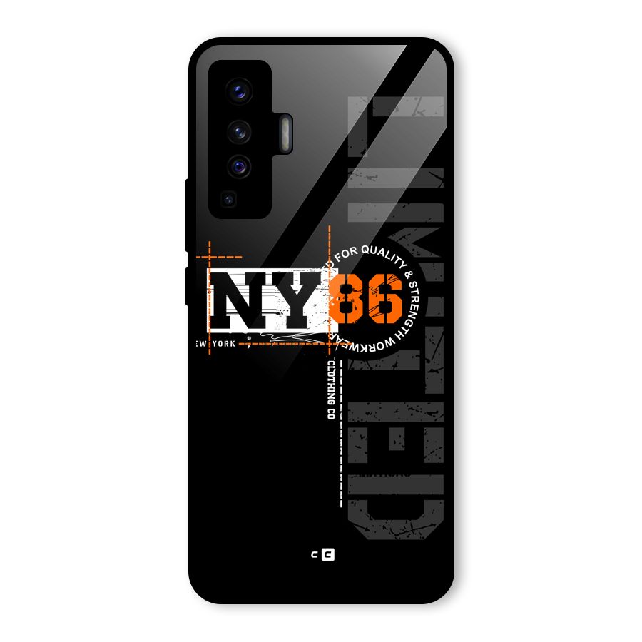 New York Limited Glass Back Case for Vivo X50