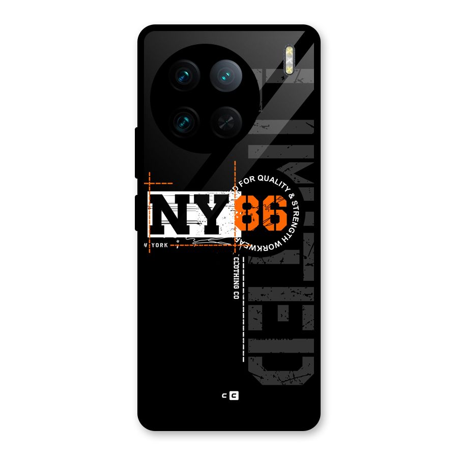 New York Limited Glass Back Case for Vivo X90 Pro