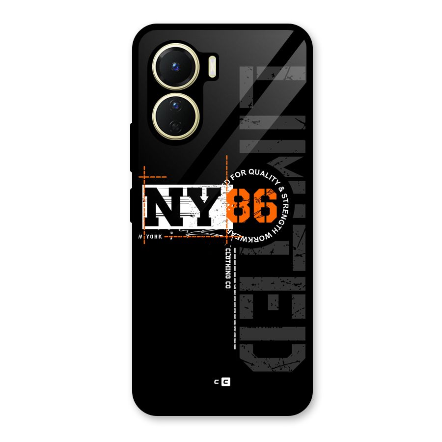 New York Limited Glass Back Case for Vivo Y16