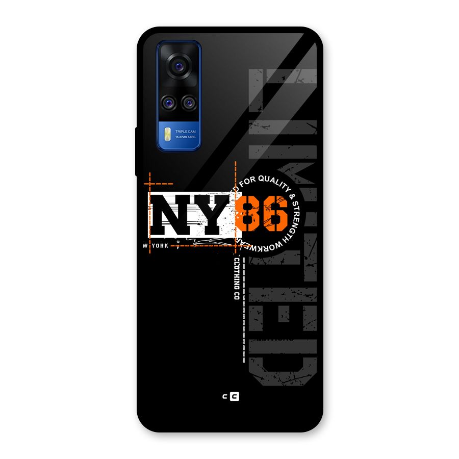 New York Limited Glass Back Case for Vivo Y31