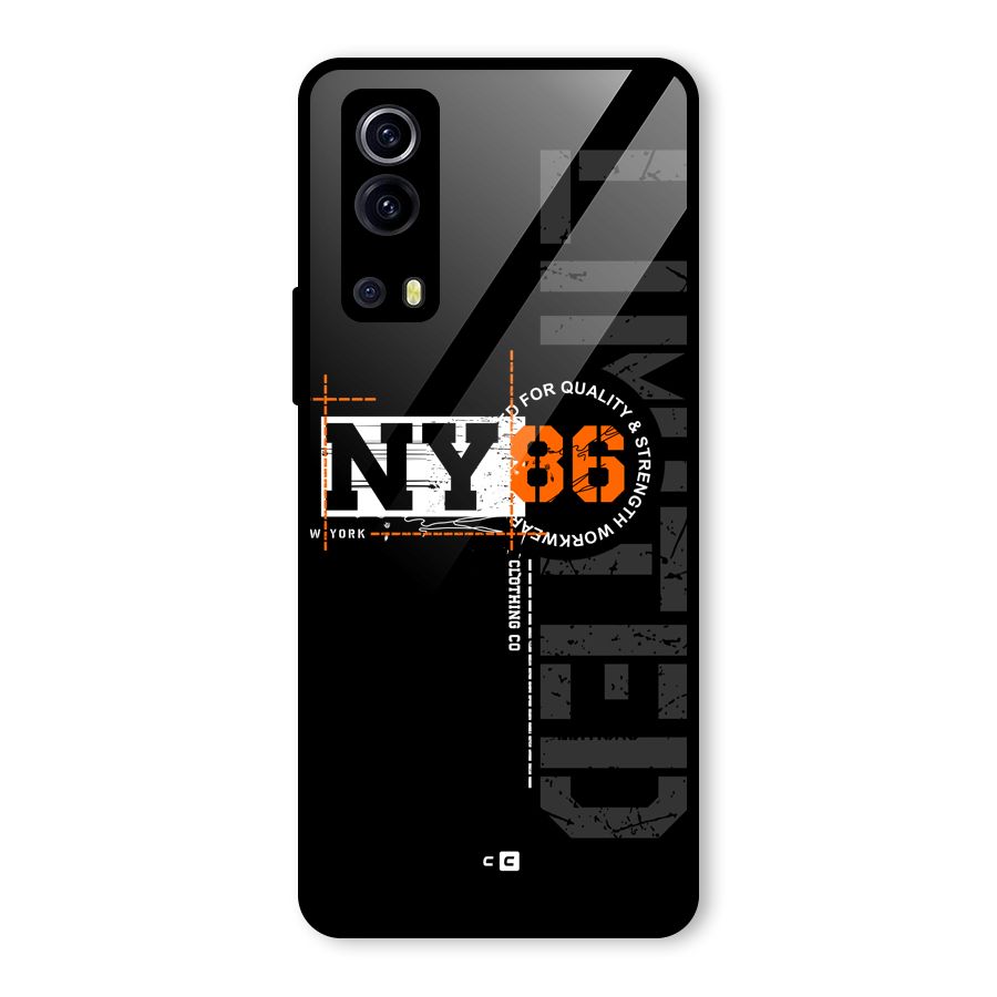 New York Limited Glass Back Case for Vivo iQOO Z3