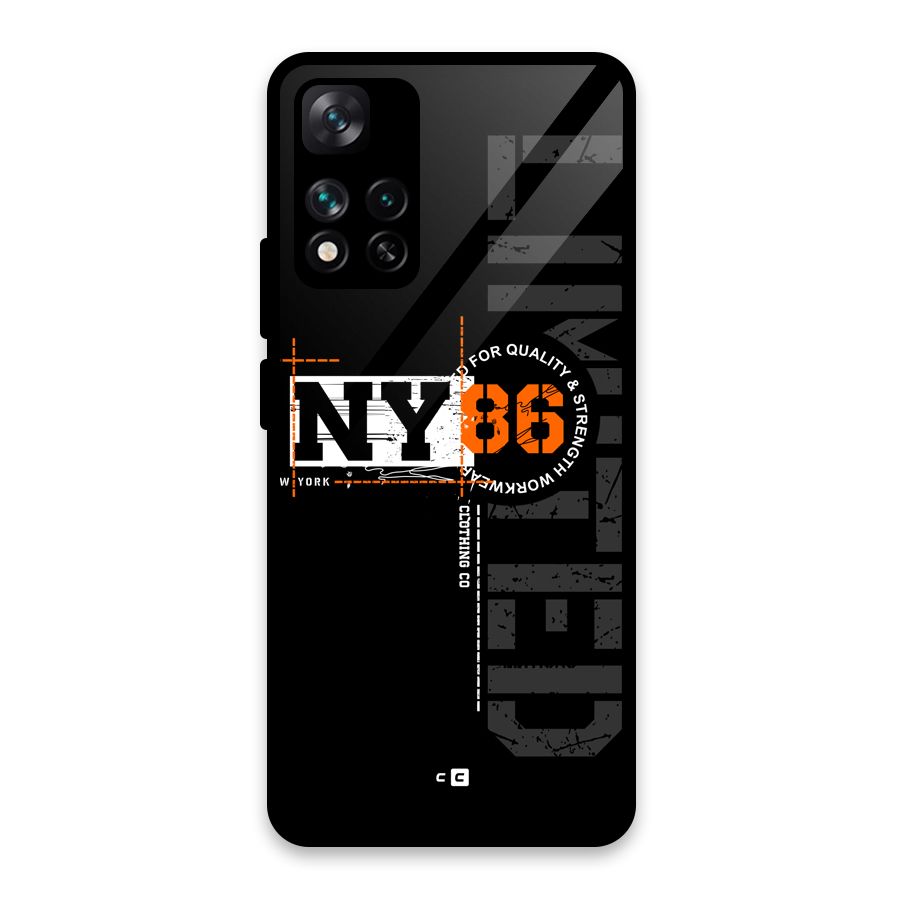 New York Limited Glass Back Case for Xiaomi 11i HyperCharge 5G