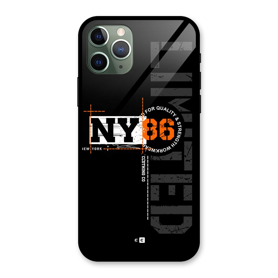 New York Limited Glass Back Case for iPhone 11 Pro