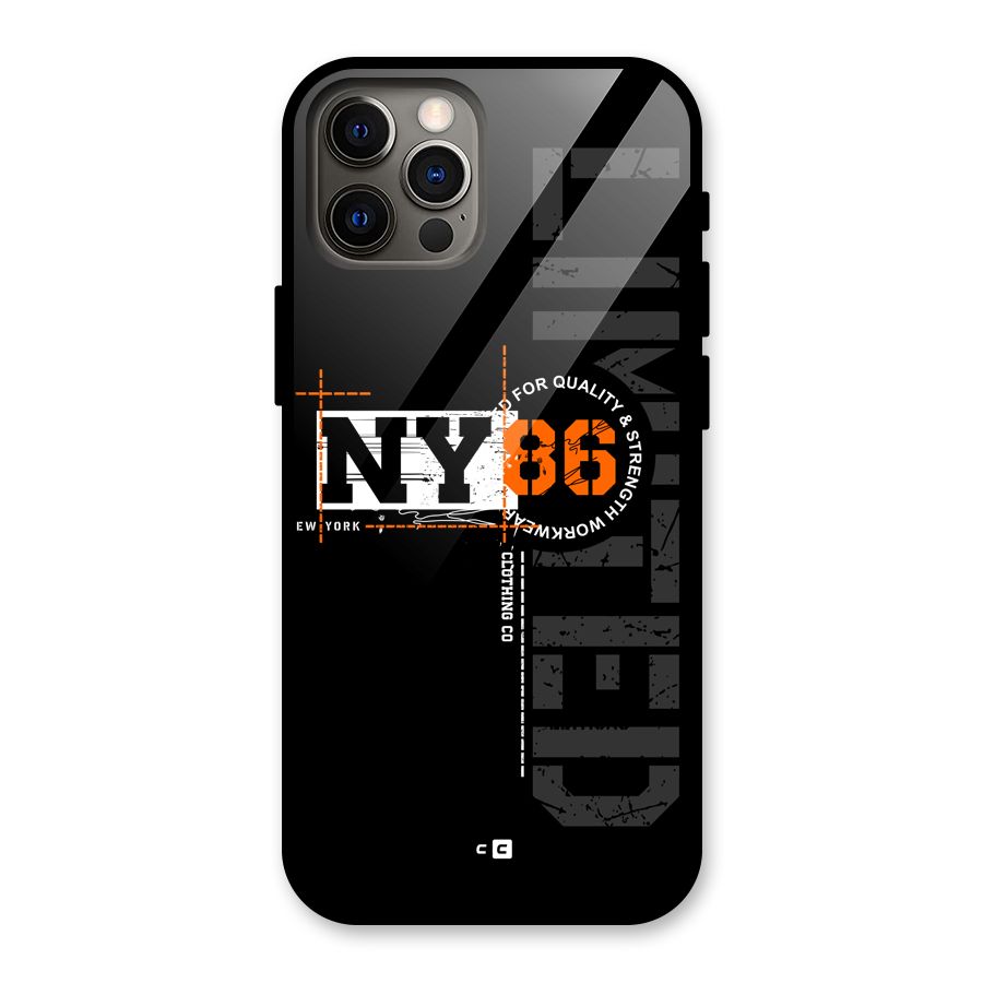 New York Limited Glass Back Case for iPhone 12 Pro