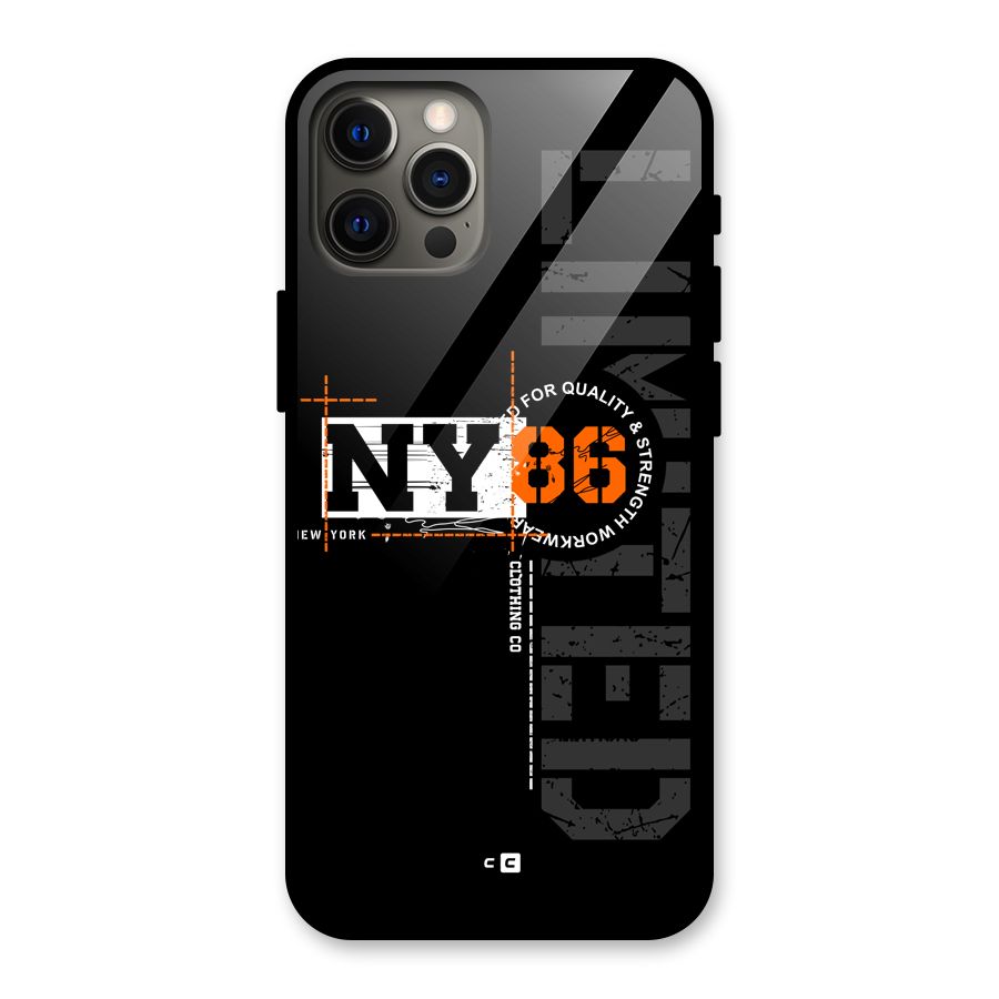 New York Limited Glass Back Case for iPhone 12 Pro Max
