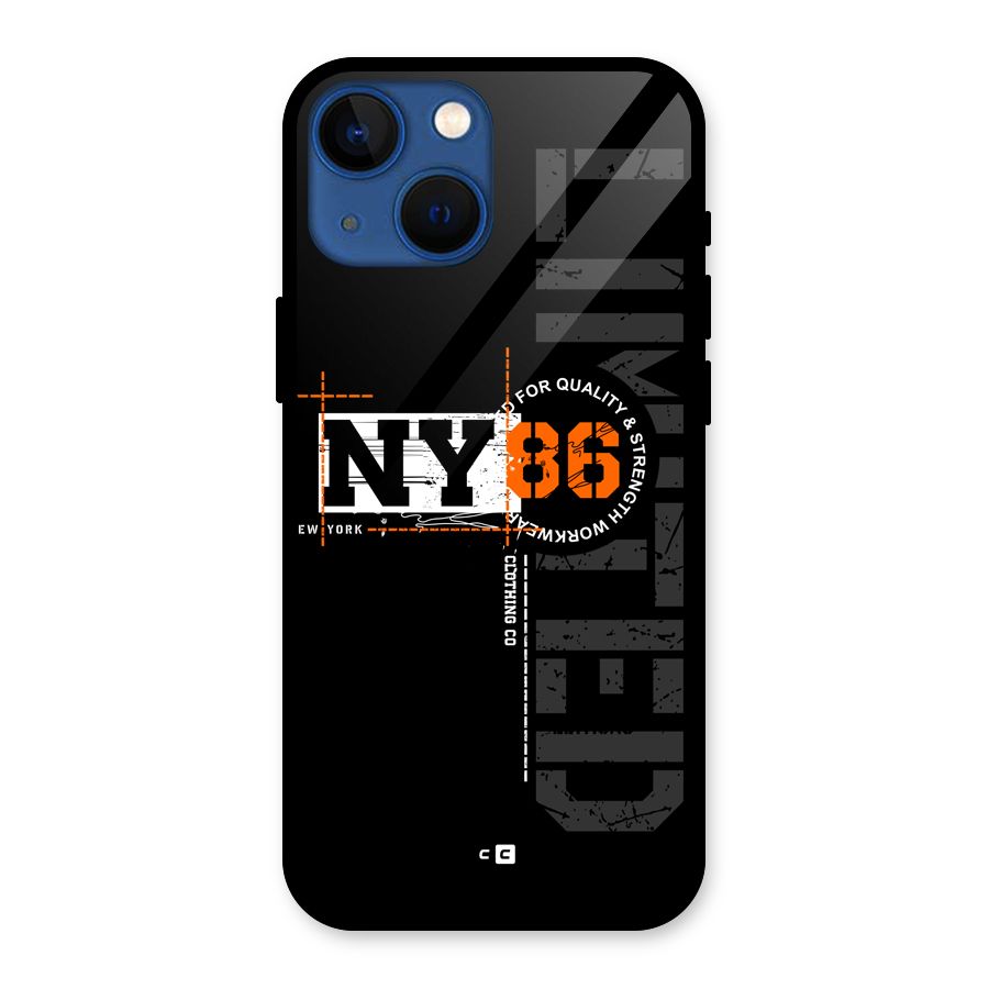 New York Limited Glass Back Case for iPhone 13 Mini