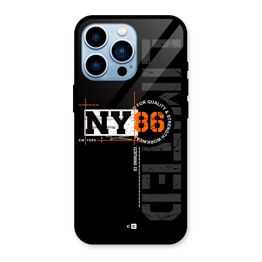 New York Limited Glass Back Case for iPhone 13 Pro
