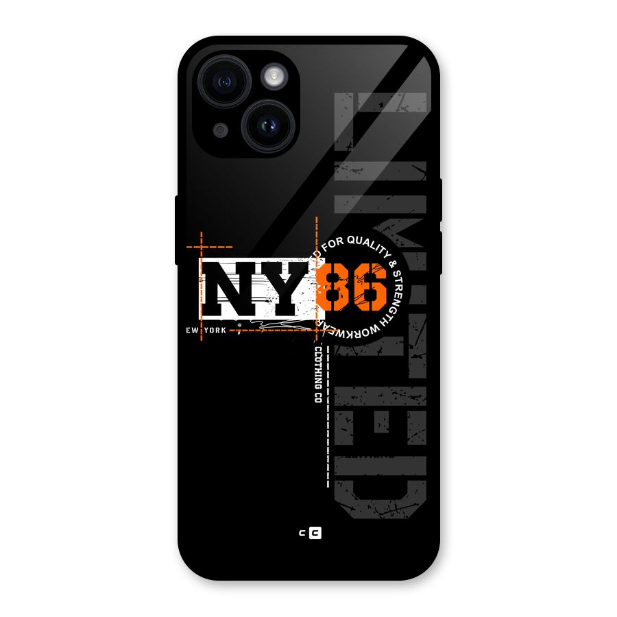 New York Limited Glass Back Case for iPhone 14