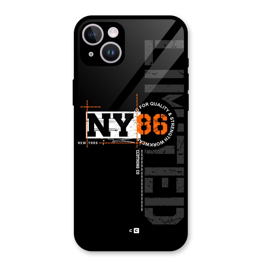 New York Limited Glass Back Case for iPhone 14 Plus