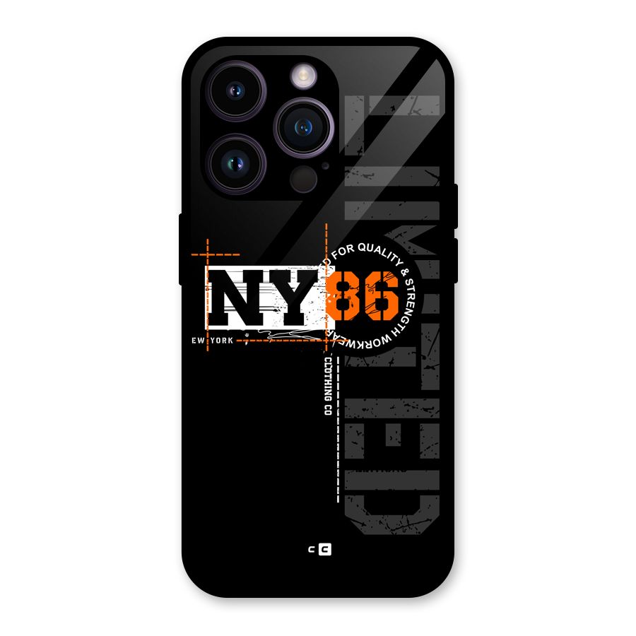 New York Limited Glass Back Case for iPhone 14 Pro