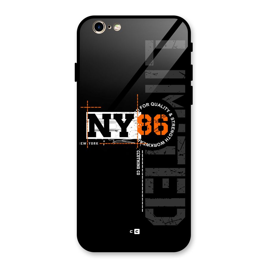 New York Limited Glass Back Case for iPhone 6 6S