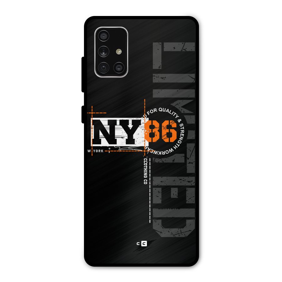 New York Limited Metal Back Case for Galaxy A71