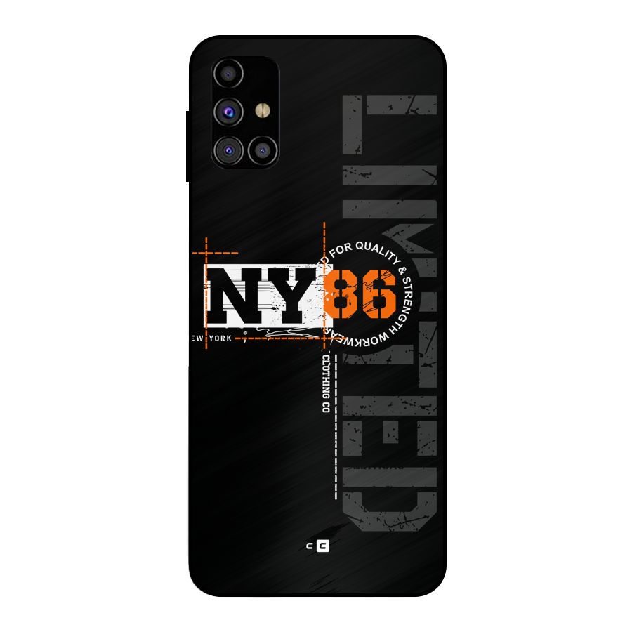 New York Limited Metal Back Case for Galaxy M31s