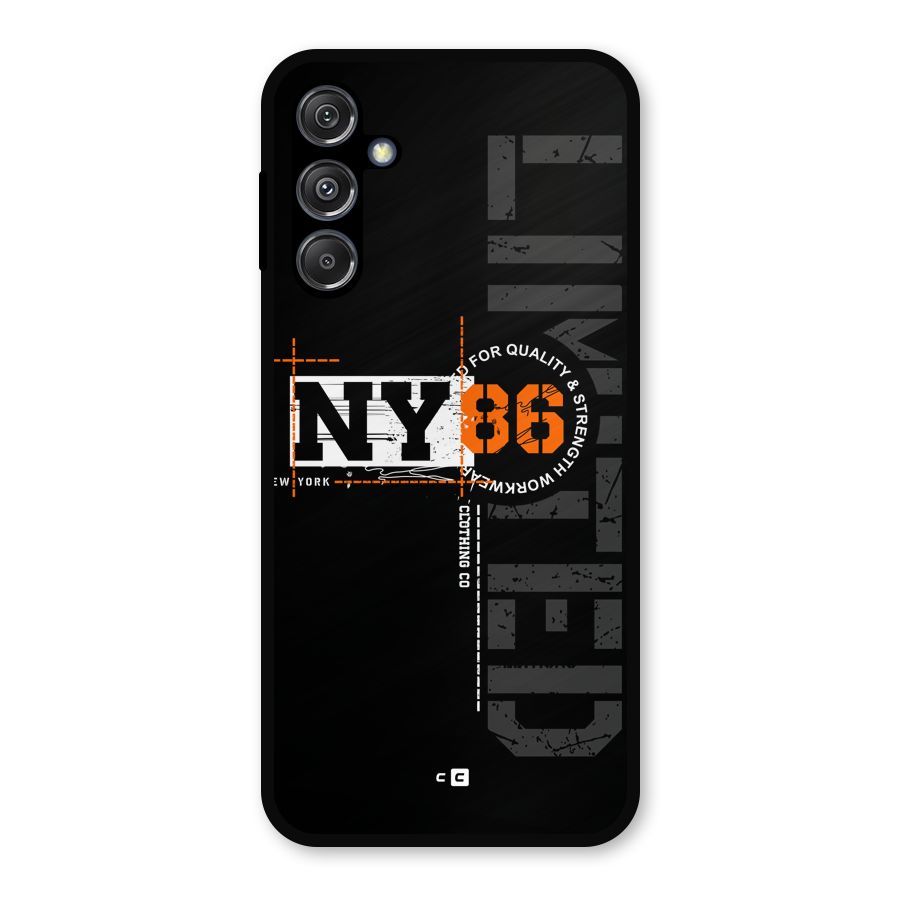 New York Limited Metal Back Case for Galaxy M34 5G