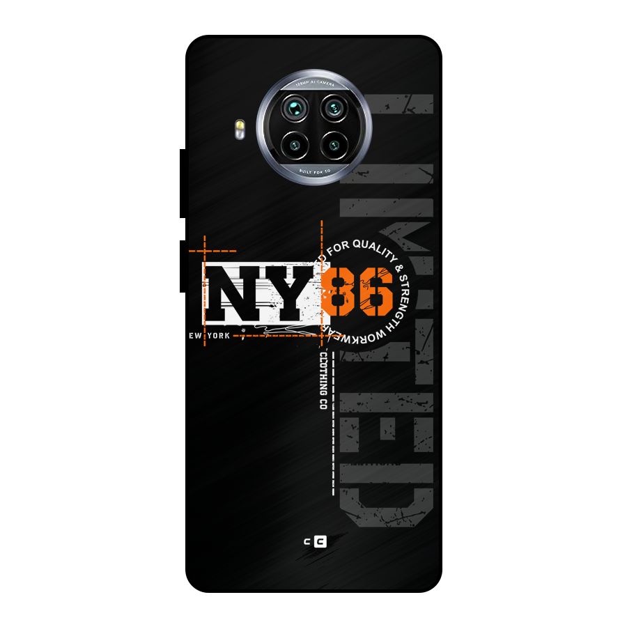 New York Limited Metal Back Case for Mi 10i
