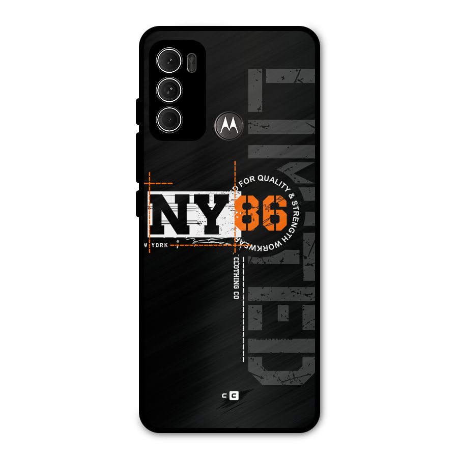 New York Limited Metal Back Case for Moto G60