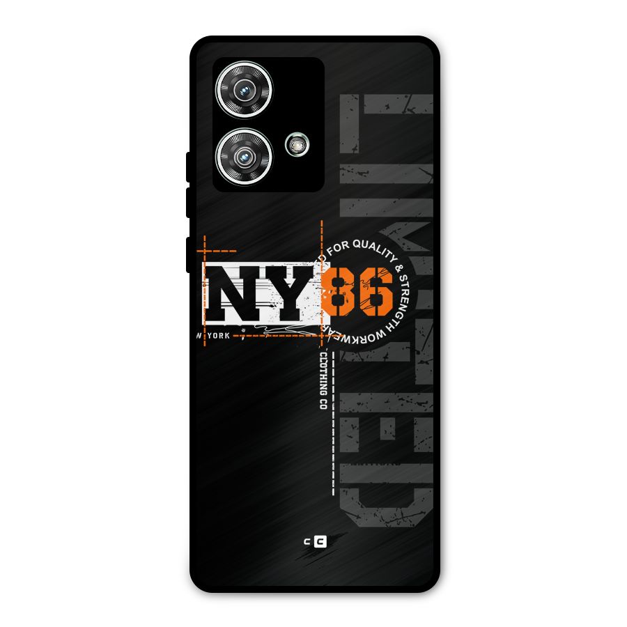 New York Limited Metal Back Case for Motorola Edge 40 Neo