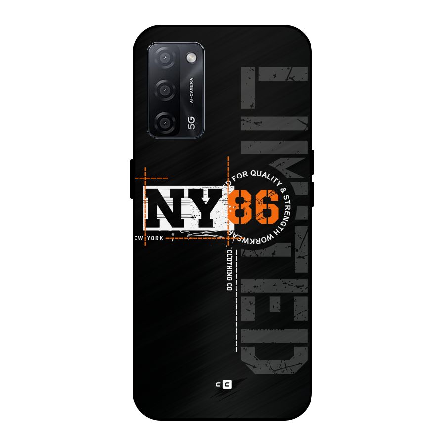 New York Limited Metal Back Case for Oppo A53s 5G
