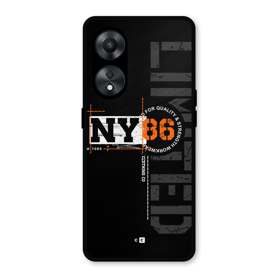 New York Limited Metal Back Case for Oppo A78