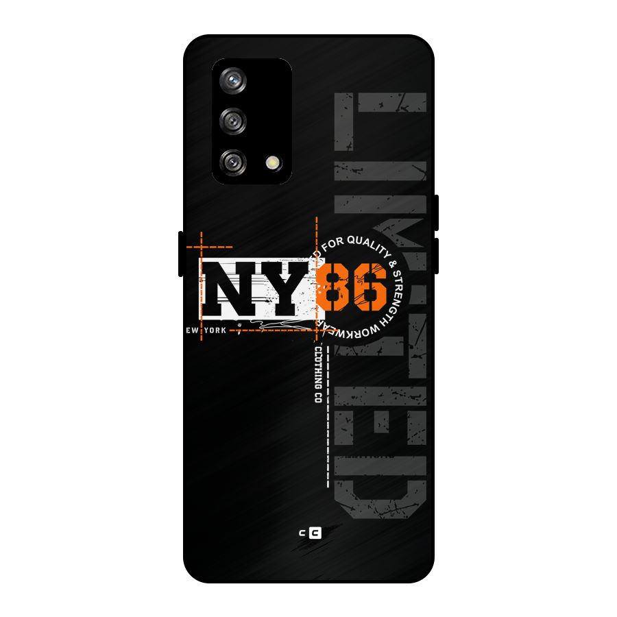 New York Limited Metal Back Case for Oppo F19