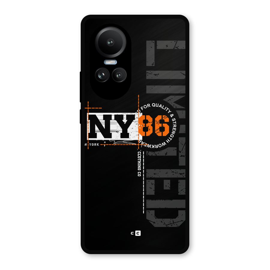 New York Limited Metal Back Case for Oppo Reno10 Pro