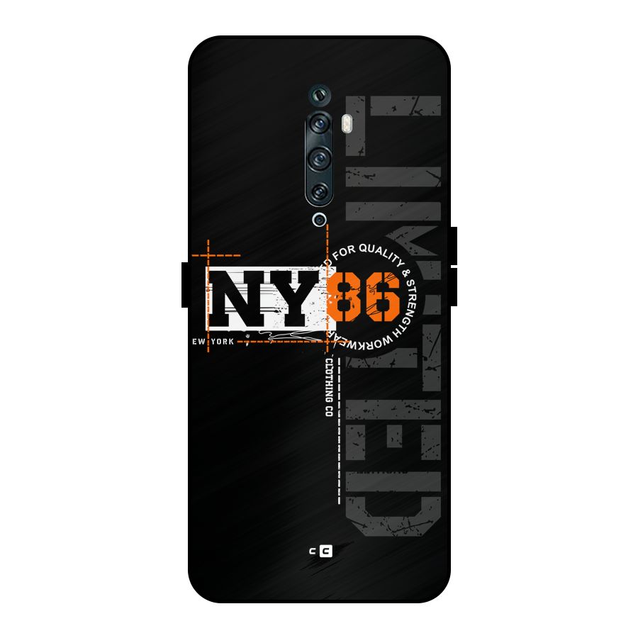 New York Limited Metal Back Case for Oppo Reno2 Z