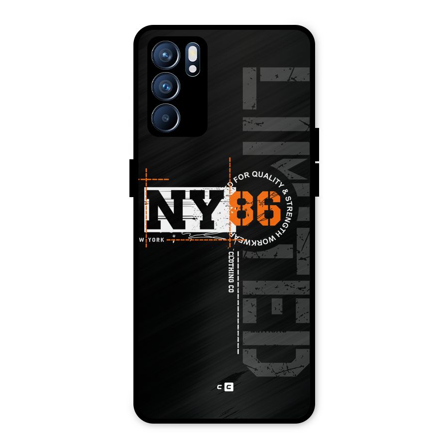 New York Limited Metal Back Case for Oppo Reno6 5G