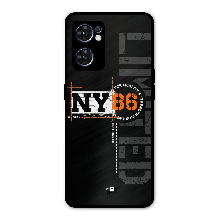 New York Limited Metal Back Case for Oppo Reno7 5G