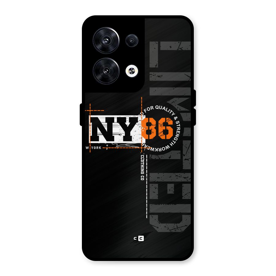 New York Limited Metal Back Case for Oppo Reno8 5G