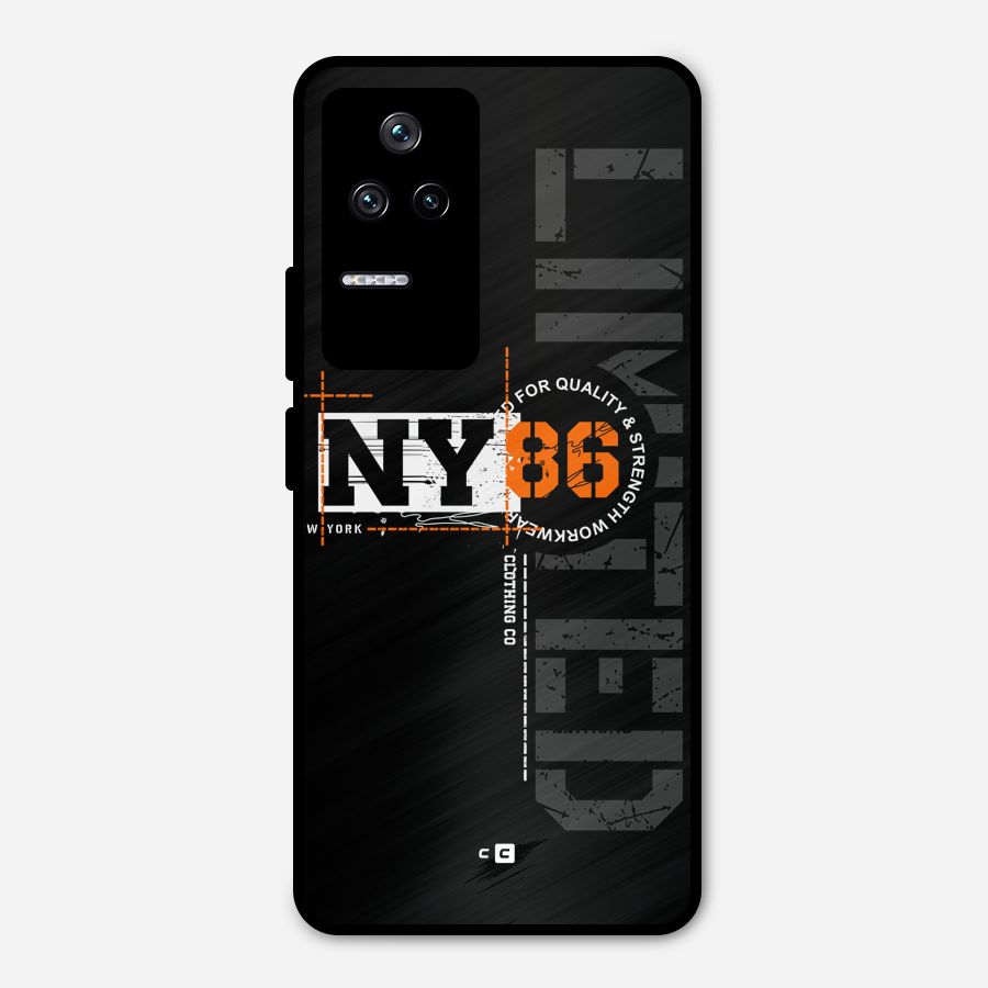 New York Limited Metal Back Case for Poco F4 5G